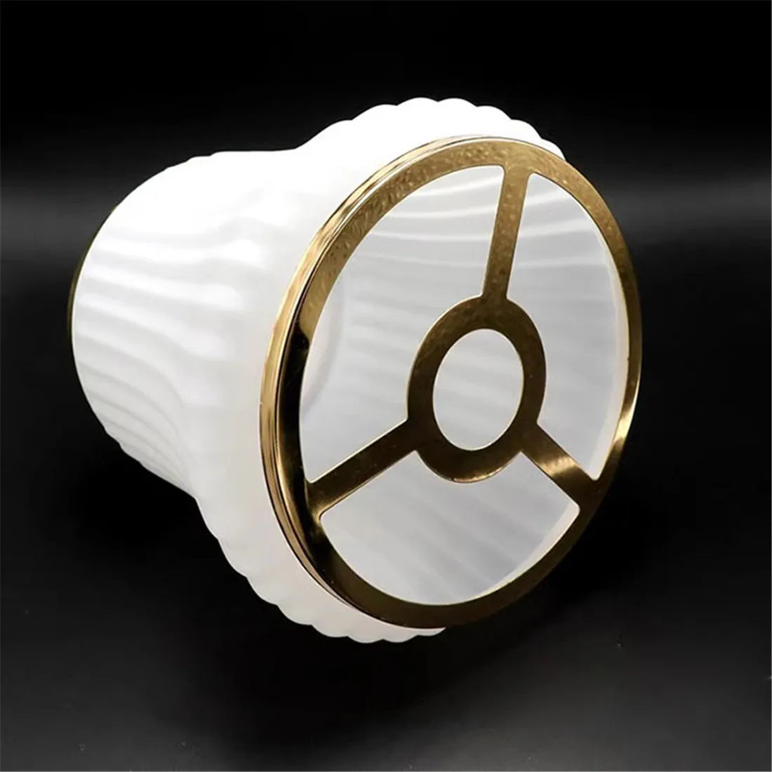 Modern 30-35mm Opening Glass or Crystal Lamp Shade with Metal Frame for E14 E12 Chandelier Lampshade Replacement - Adrianas Specialty Lamp Shades