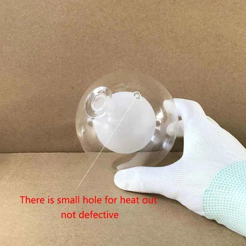 amber Smoke gray G9 Glass Shade Globe 2cm Fitter Opening Replacement Lampshade for Lusture Pendant Light,Clear White Accessory