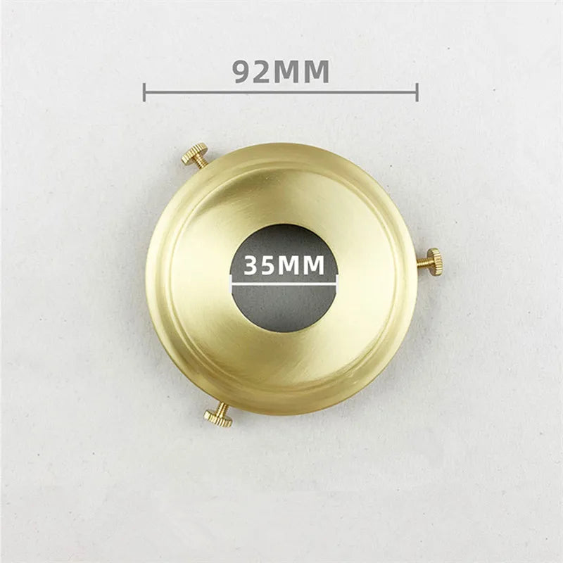 100% Brass Three Holes Ring E27 E14 Screw Lampshade Fixed Ring Holder Shade and Socket Connecter Fixed Copper Lamp Accessories