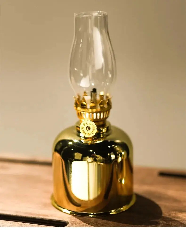 Retro Metal Kerosene Oil Lantern for Outdoor Camping - Small Horse Cozy Atmosphere Tent for Camping, Hiking Outdoor Adventures - Adrianas Specialty Lamp Shades
