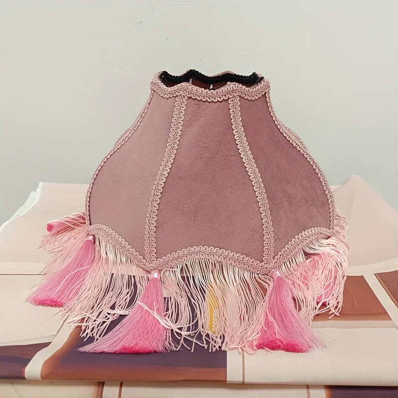 Elegant Modern Luxury Lampshade with Ornate Fringed Tassel Decor