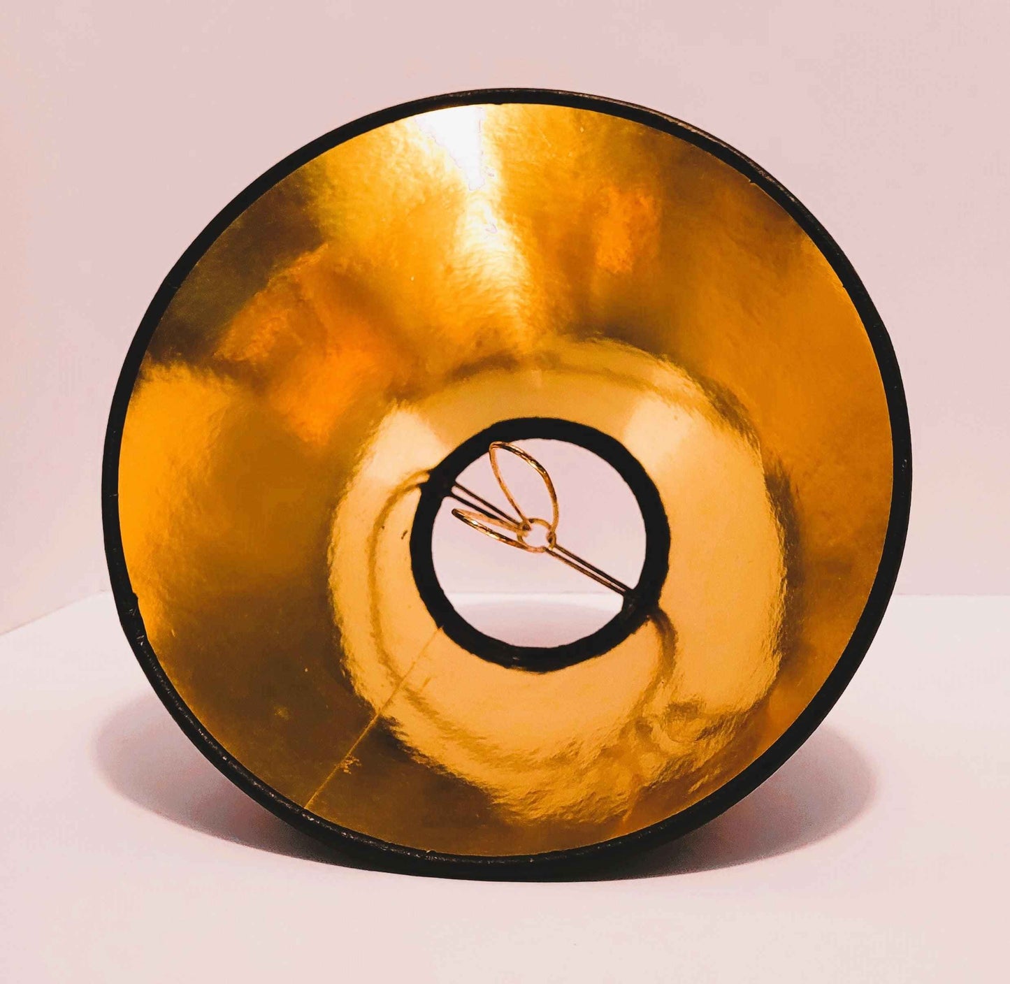 Black & Gold Candelabra Clip On Lamp Shades - Adrianas Specialty Lamp Shades