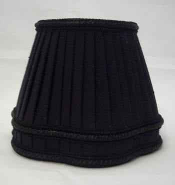 Black Out Scallop Gallery Pleat Shade - Adrianas Specialty Lamp Shades
