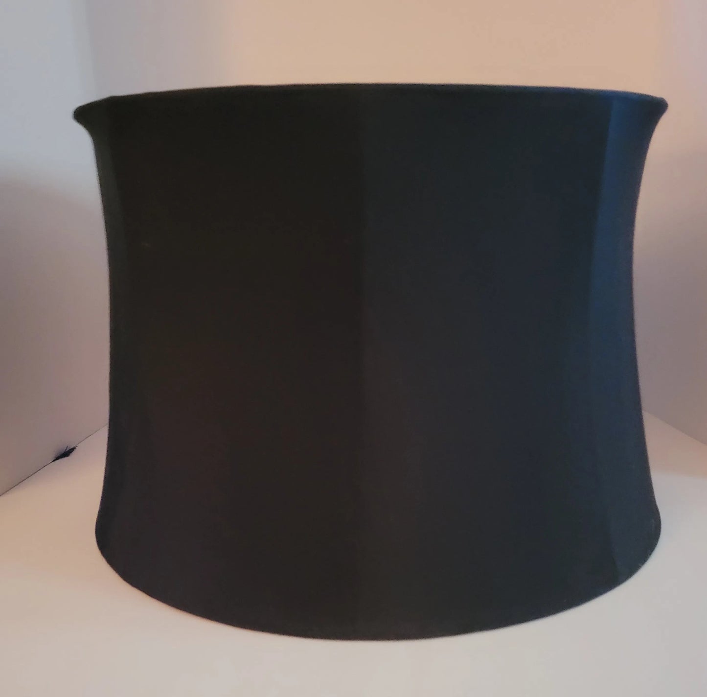 Black Large Silk Drum Lamp Shade silk lam shade Adrianas Specialty Lamp Shades