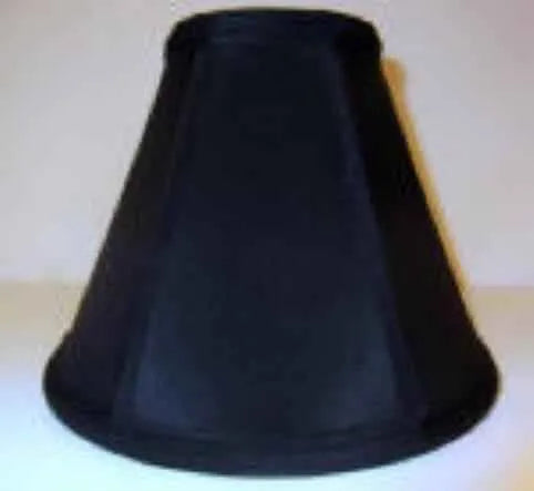Black Silk Empire Clip On Lampshade - Adrianas Specialty Lamp Shades