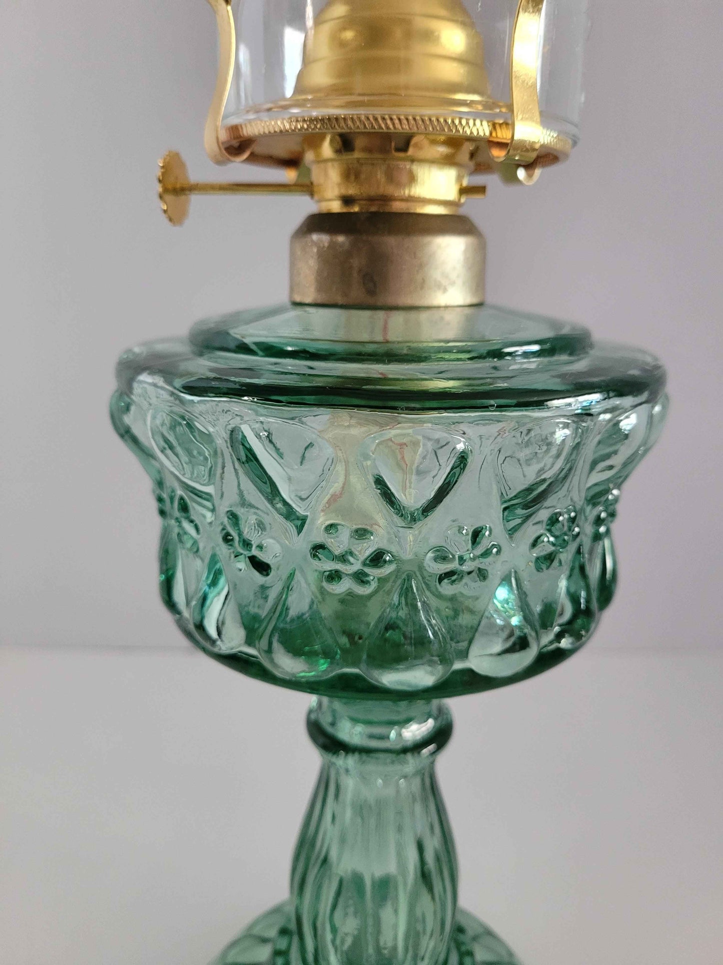 Bottle Green Oil Lamp - Adrianas Specialty Lamp Shades