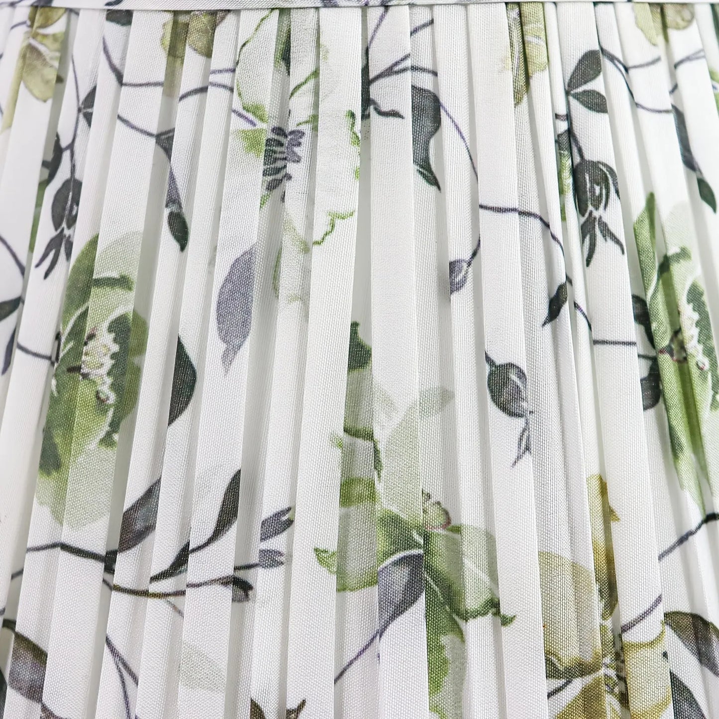 Pale Green Print Fabric Lamp Shade 6x10x7.5" Adrianas Specialty Lamp Shades