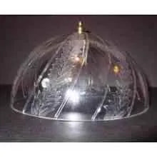 Clear Acrylic Clip On Ceiling Shade - 8 Bottom - Adrianas Specialty Lamp Shades