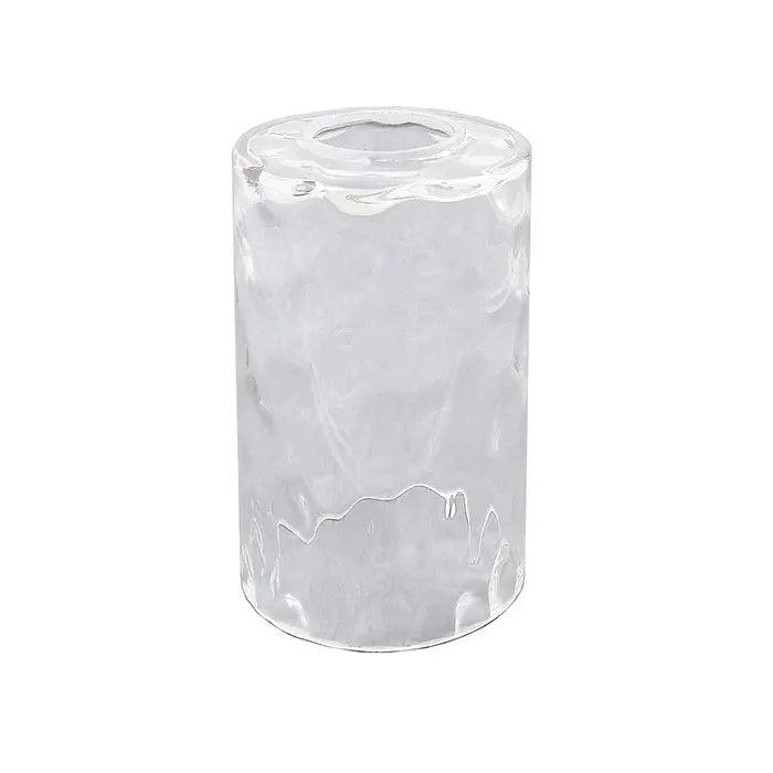 Clear Hammered Glass Lamp Shade Replacement Water Ripple Cylinder Glass Shade Accessory for Pendant Light Chandelier Wall Sconce Lamp Shades Adrianas Specialty Shades clear 1 piece