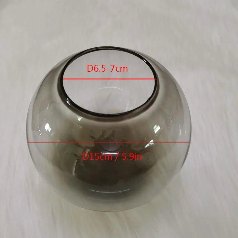 Clear White Grey Color Fading Replacement Glass Shade for Magic Bean Chandelier glass globe Adrianas Specialty Lamp Shades Gradual grey 15cm CHINA