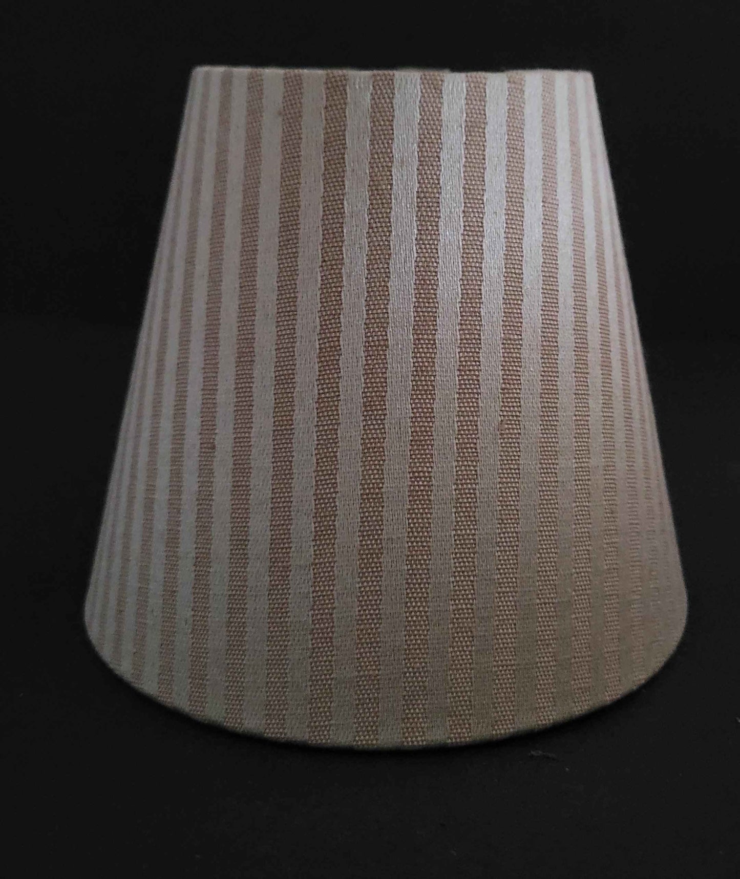 Cream & Gold Clip-On Lampshade - Adrianas Specialty Lamp Shades