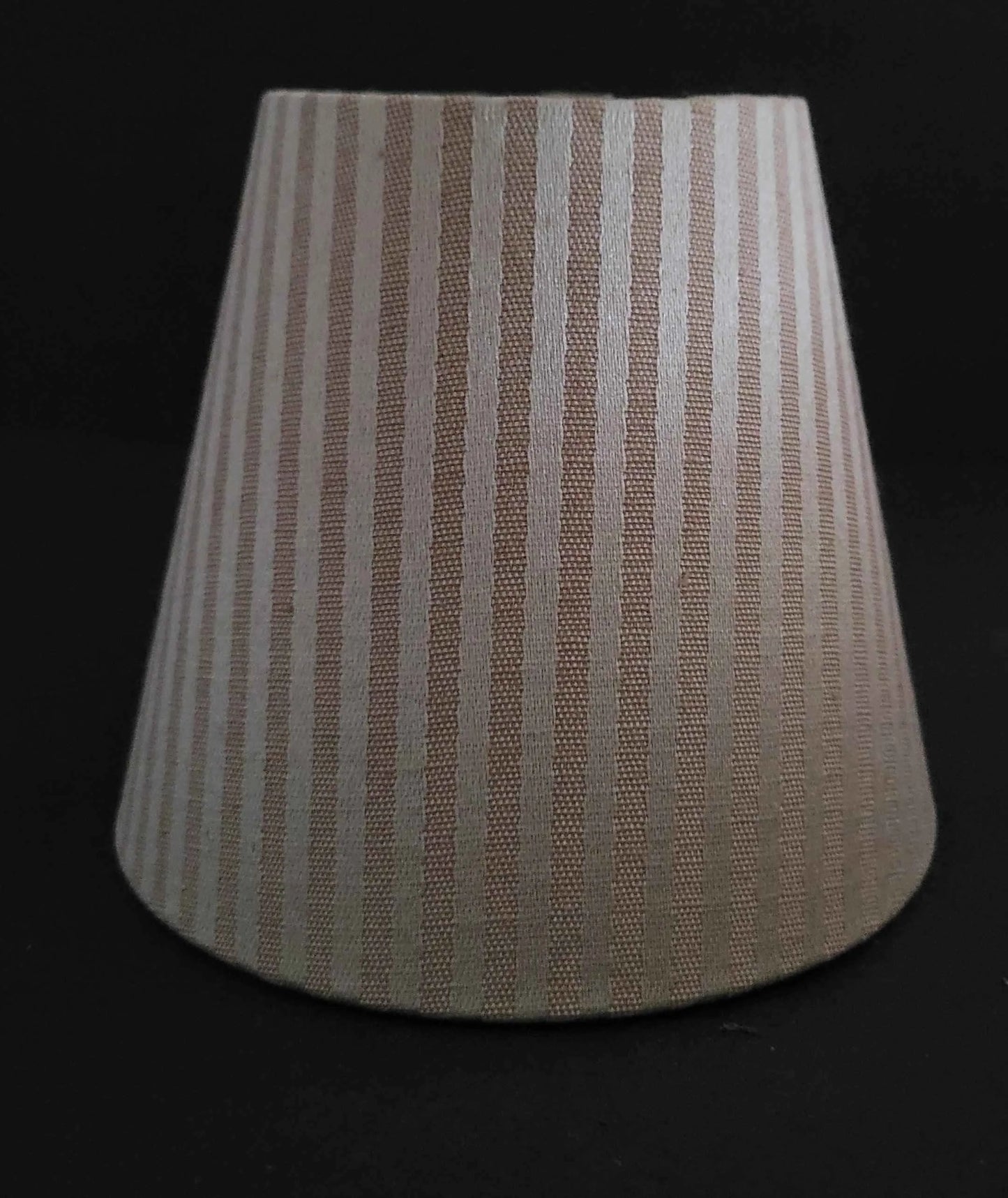 Cream & Gold Clip-On Lampshade - Adrianas Specialty Lamp Shades