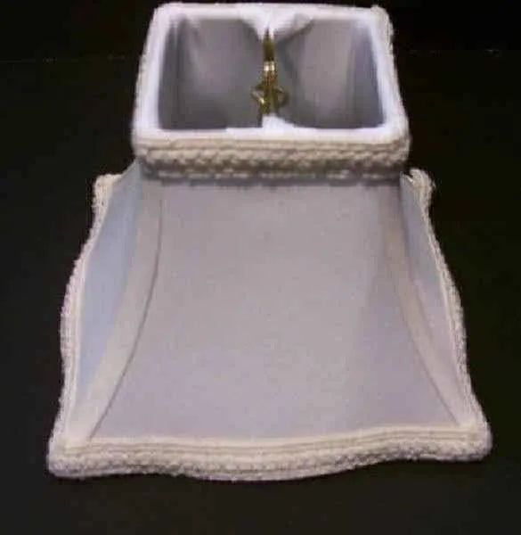 Cream Inverted Square Chandelier Shades - Adrianas Specialty Lamp Shades