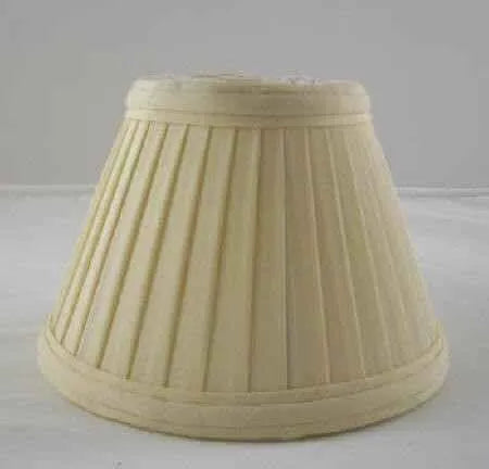 Cream Pleated Chandelier Shade - 6 Inch Bottom - Adrianas Specialty Lamp Shades