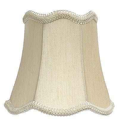 Cream Scallop With Braid Small Chandelier - Adrianas Specialty Lamp Shades