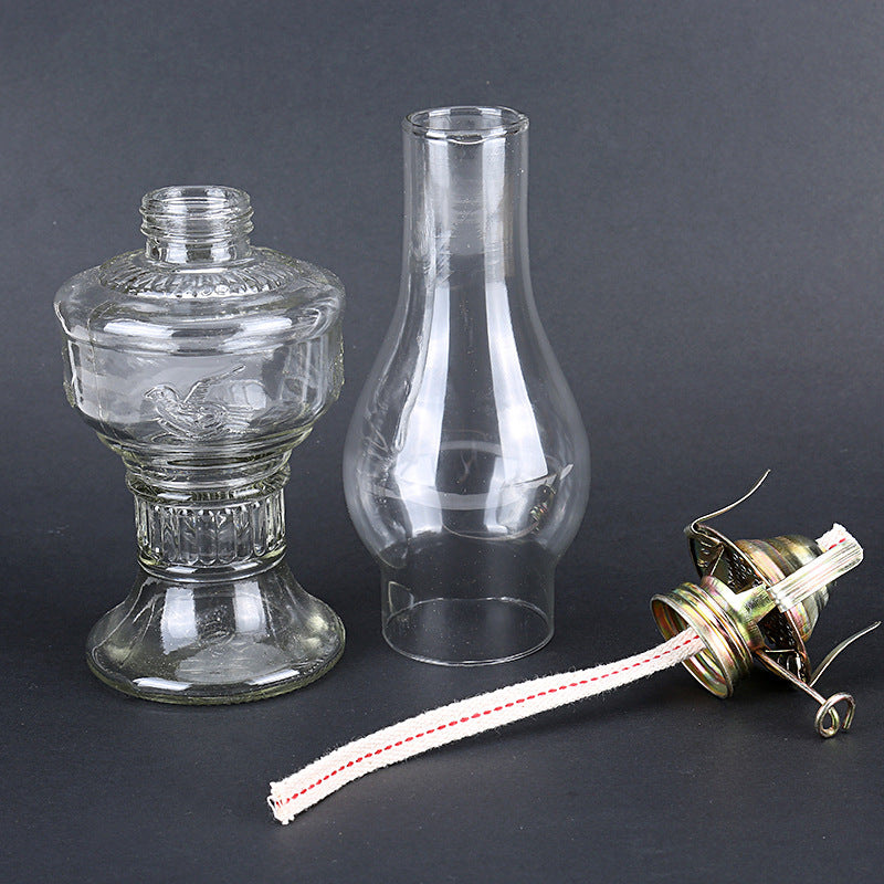 Rustic Retro Glass Oil Lamp - Adrianas Specialty Lamp Shades