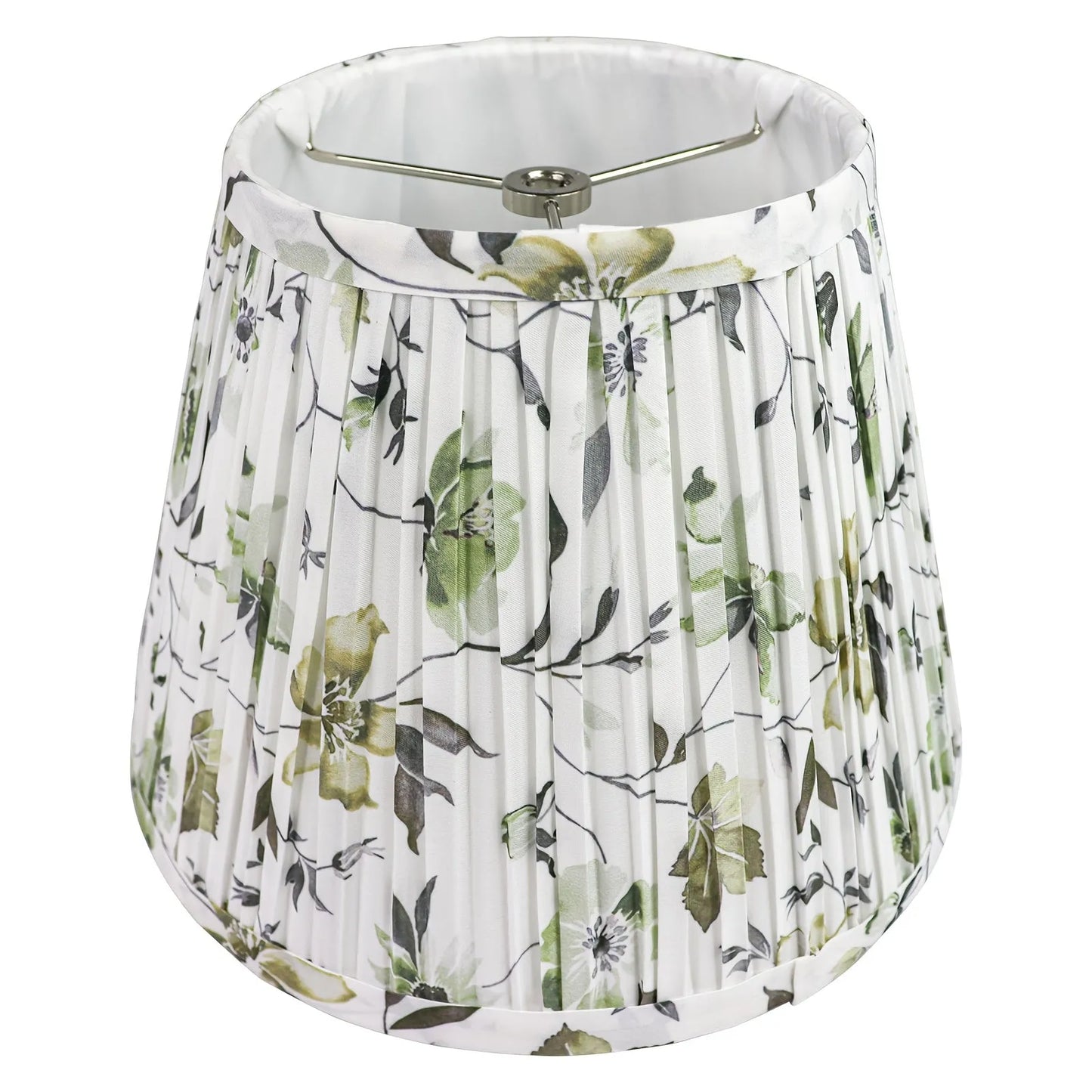 Pale Green Print Fabric Lamp Shade 6x10x7.5" Adrianas Specialty Lamp Shades