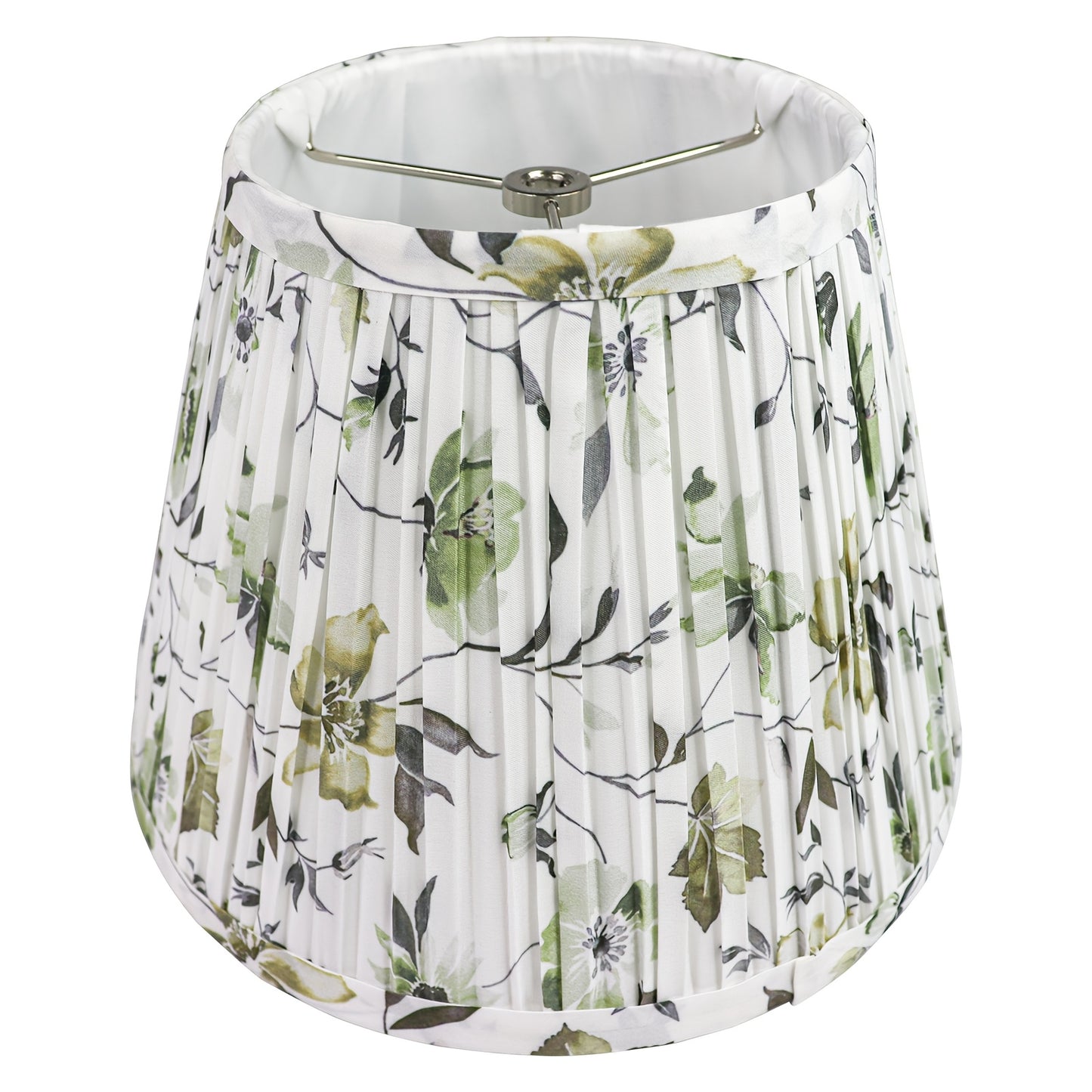 Chic Print Fabric Lamp Shade 6x10x7.5" - Satin Finish, Clock-Shaped Design for Table, Floor & Pendant Lights - Adrianas Specialty Lamp Shades