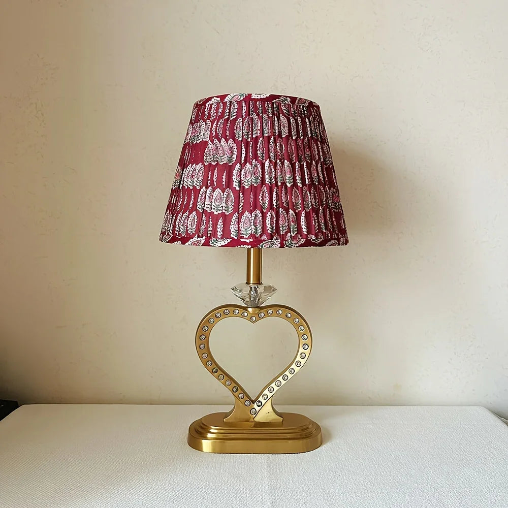 Handmade Burgundy & Maroon Lampshade