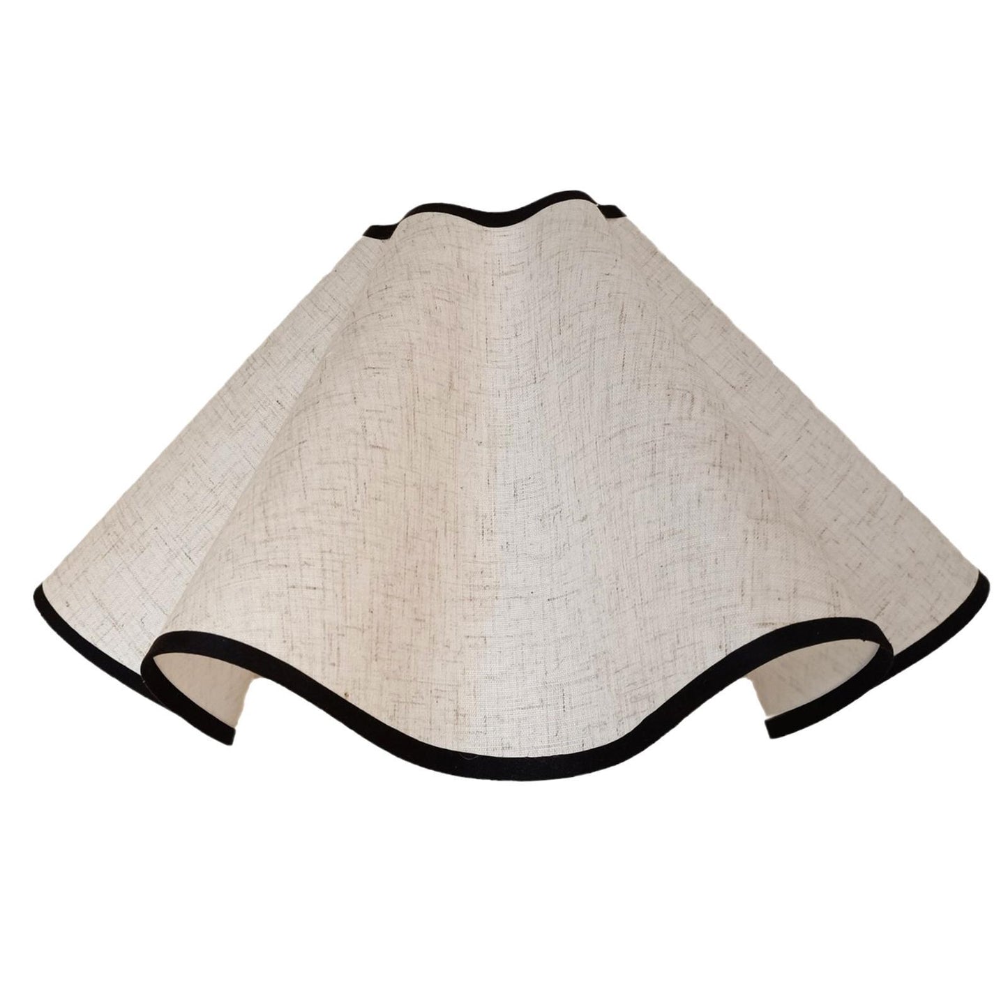 Petal Table Lamp Shade, Decorative Linen Bedside Light Cover, Portable Modern Home Decor for Dorm and Cafe, 14.96inch - Adrianas Specialty Lamp Shades