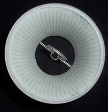 Elegant Acid Rib Torpedo Chandelier Clip On - Adrianas Specialty Lamp Shades