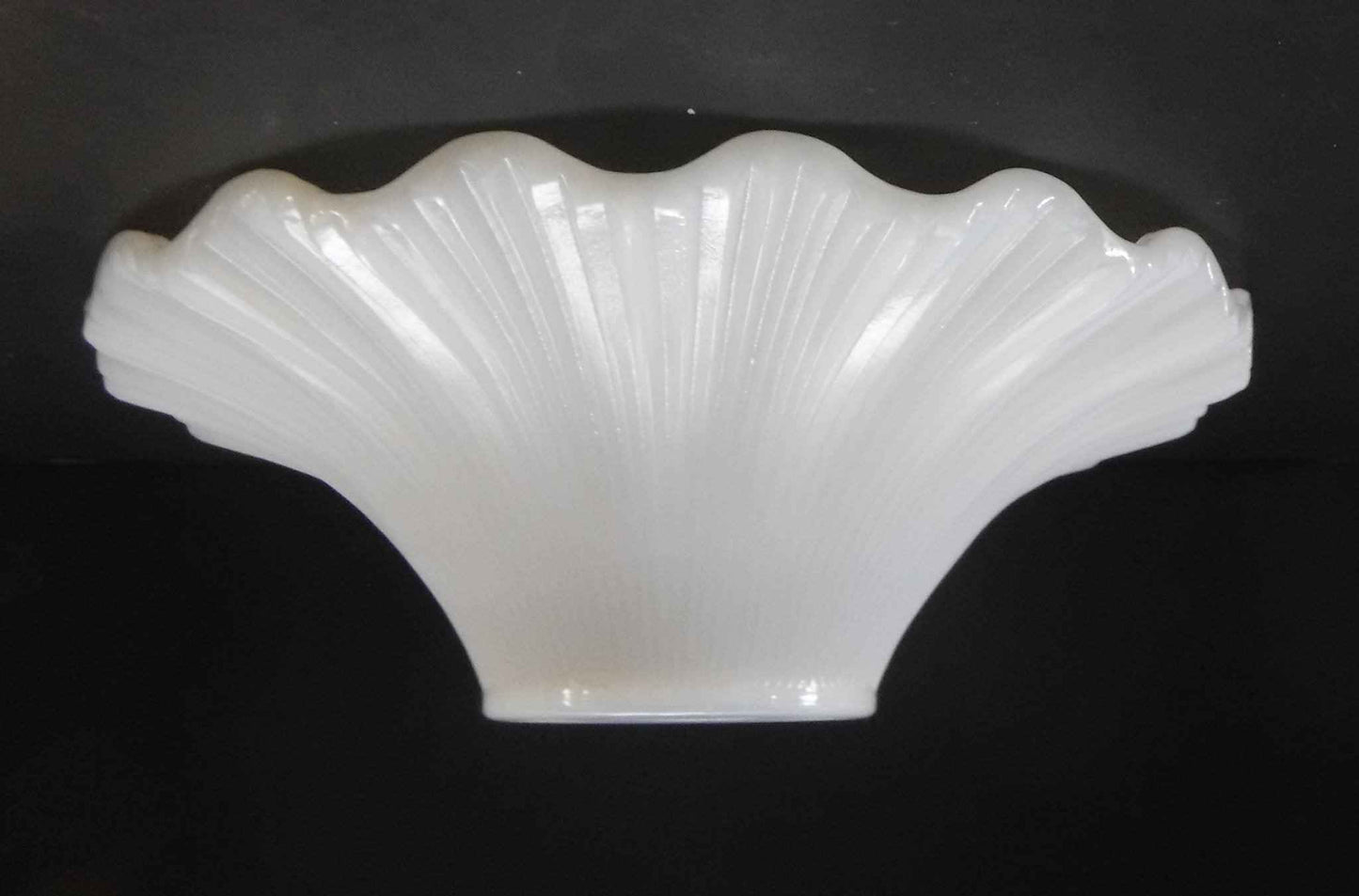 Elegant Cased White Opal Lamp Chimney - Adrianas Specialty Lamp Shades