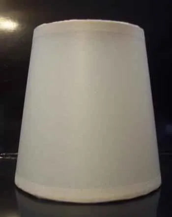 Elegant Off White Parchment Paper Candelabra Shade - Adrianas Specialty Lamp Shades