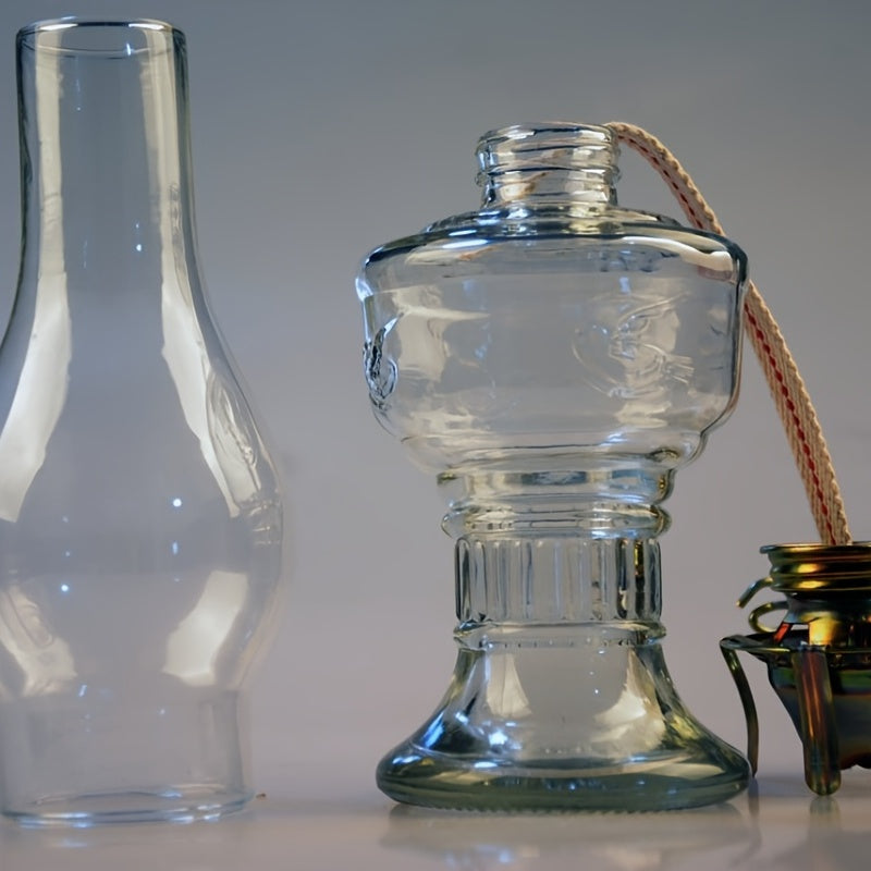 Rustic Retro Glass Oil Lamp - Adrianas Specialty Lamp Shades