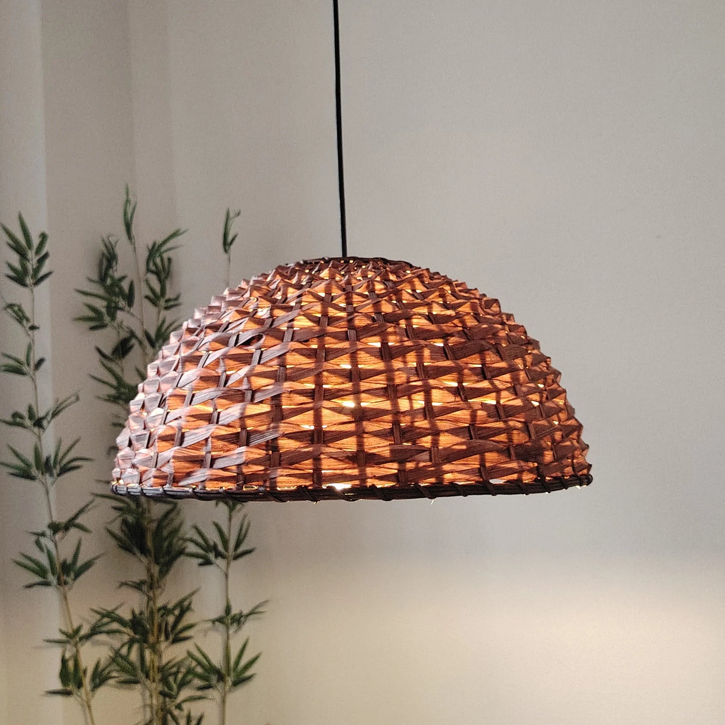 Modern Handwoven Bohemian Bamboo Pendant Lamp Shade