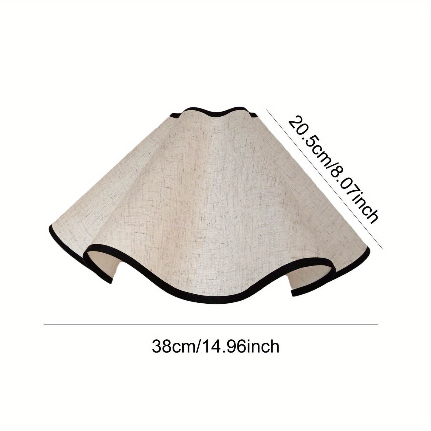 Petal Table Lamp Shade, Decorative Linen Bedside Light Cover, Portable Modern Home Decor for Dorm and Cafe, 14.96inch - Adrianas Specialty Lamp Shades