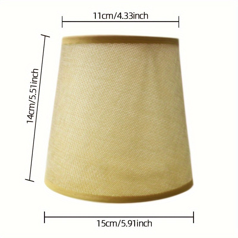 6pcs Modern Fabric Crystal Chandelier Mini Lamp Shades - Clip-On, Droplight, Wall Lamp Compatible - Easy to Install, Wireless, Metal Finish - Adrianas Specialty Lamp Shades