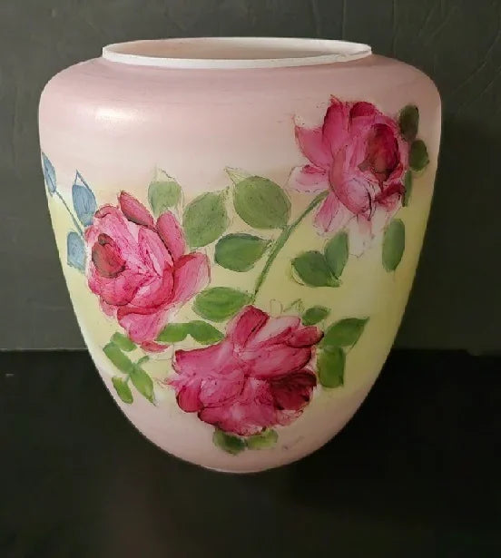 33321 - Hand Painted Rose Font - Adrianas Specialty Lamp Shades