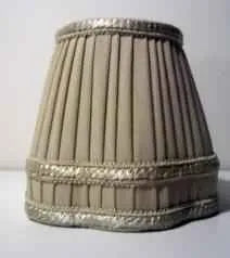French Beige Chandelier Shade with Gallery - Elegant Lighting Upgrade - Adrianas Specialty Lamp Shades