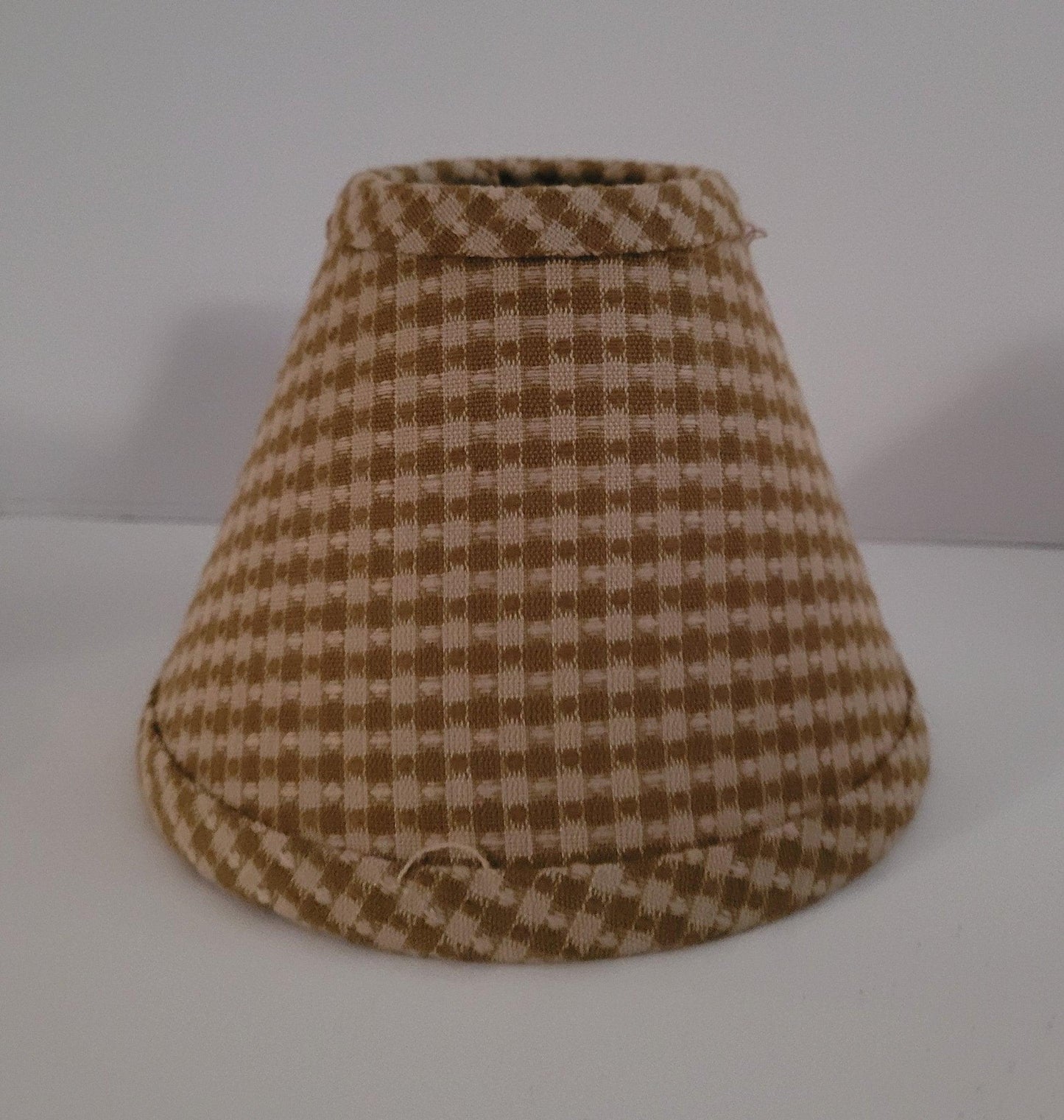 Gold Check Hard Back Chandelier chandelier-lamp-shades Adrianas Specialty Lamp Shades
