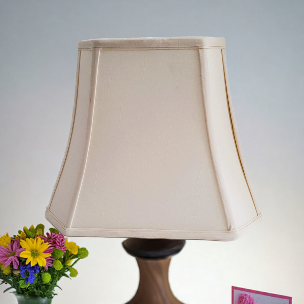 20298 Rectangular Cut Corner Silk Shade - Adrianas Specialty Lamp Shades