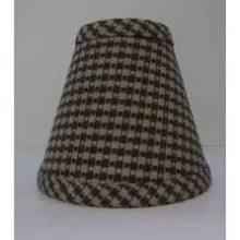 Grey Check Chandelier Shade - Adrianas Specialty Lamp Shades