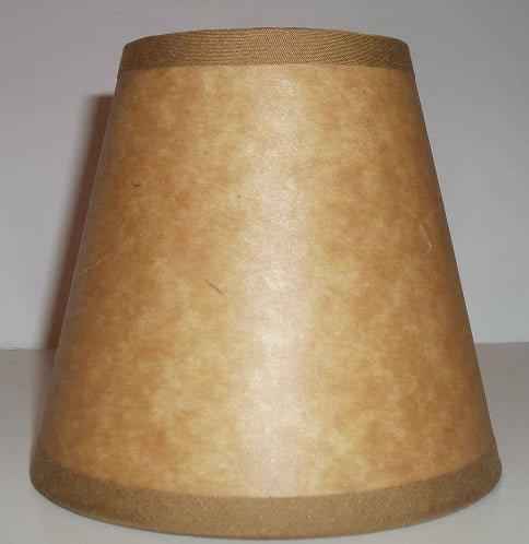 Kraft Paper Clip-On Chandelier Shade - Adrianas Specialty Lamp Shades