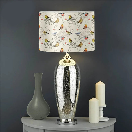 Lampshade Bird Watercolor Design Lampshades - Adrianas Specialty Lamp Shades