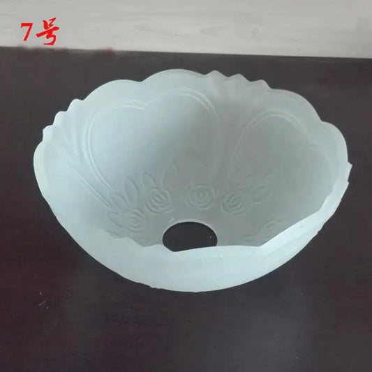 Lampshade Shell Frosted Glass Lampshade Accessories E27 Screw Restaurant Chandelier European Wall Lamp Table Lamp Shade - Adrianas Specialty Lamp Shades