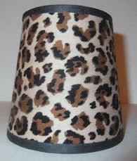 Leopard Drum Chandelier Lamp Shades - Adrianas Specialty Lamp Shades