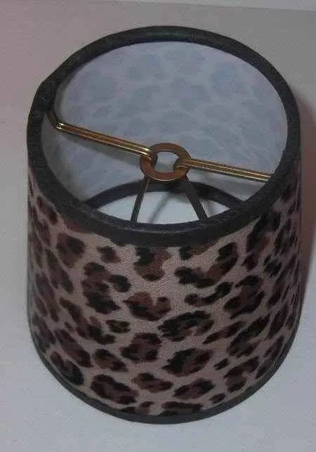 Leopard Drum Chandelier Lamp Shades - Adrianas Specialty Lamp Shades