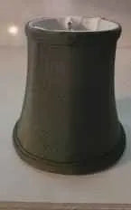 Olive Green Chandelier Shade with Gold Lining - Adrianas Specialty Lamp Shades