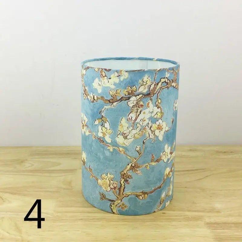 Retro Floral Bird Lamp Shade Small Lampshade Table Ceiling Light Cover Creative Bar Restaurant Bedroom Home Decor oriental lamp shades Adrianas Specialty Lamp Shades A4 Chandelier Cover