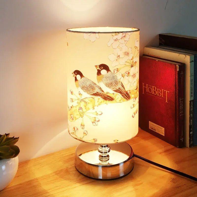 Retro Floral Bird Lamp Shade Small Lampshade Table Ceiling Light Cover Creative Bar Restaurant Bedroom Home Decor oriental lamp shades Adrianas Specialty Lamp Shades