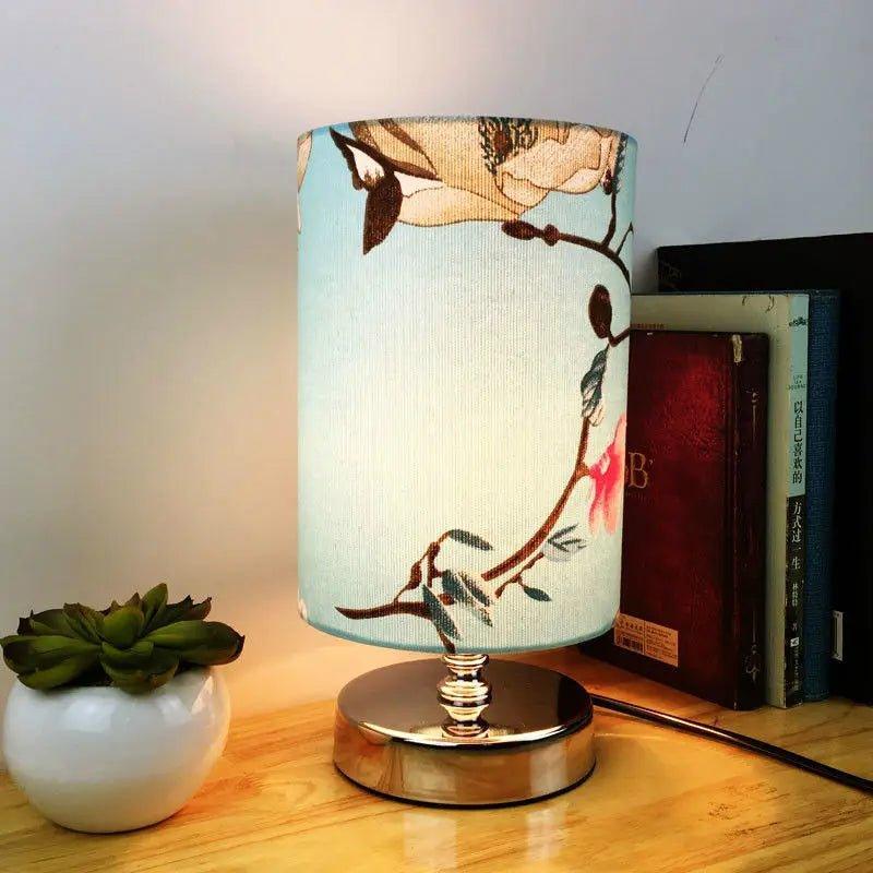 Retro Floral Bird Lamp Shade Small Lampshade Table Ceiling Light Cover Creative Bar Restaurant Bedroom Home Decor oriental lamp shades Adrianas Specialty Lamp Shades