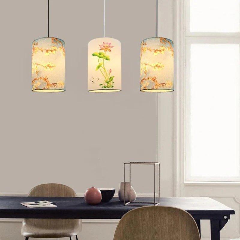Retro Floral Bird Lamp Shade Small Lampshade Table Ceiling Light Cover Creative Bar Restaurant Bedroom Home Decor - Specialty Shades