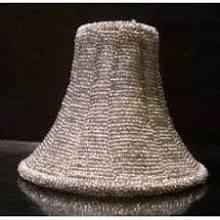 Silver Glass Bead Chandelier Shades - Adrianas Specialty Lamp Shades