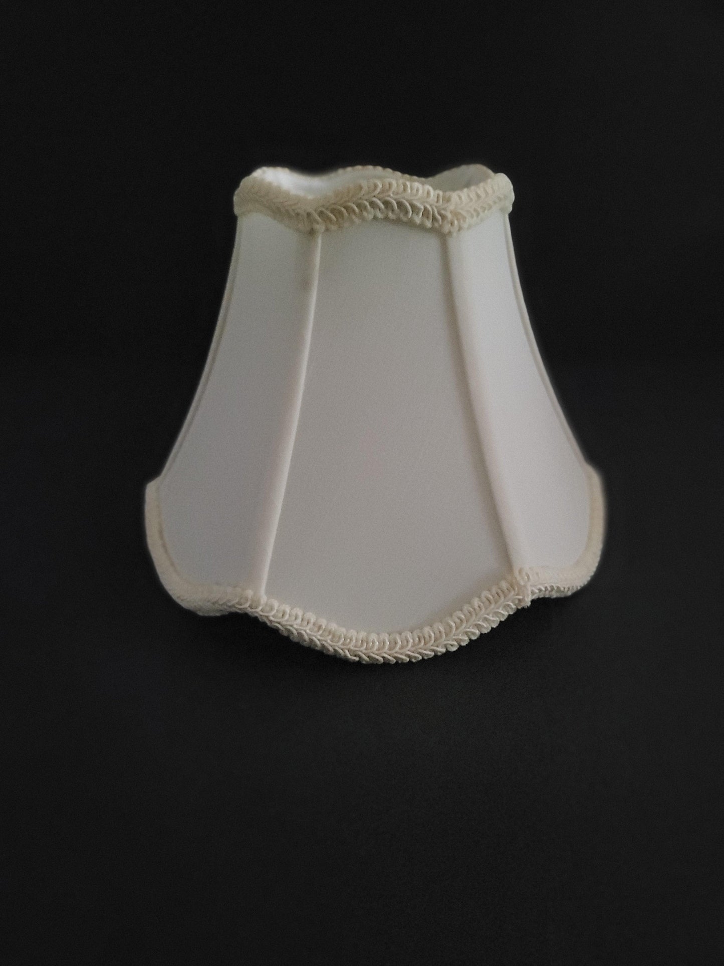 Small Cream Scalloped Table Lampshades - Adrianas Specialty Lamp Shades