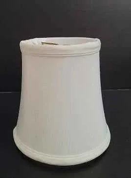 White Silk Chandelier Lamp Shade - Adrianas Specialty Lamp Shades