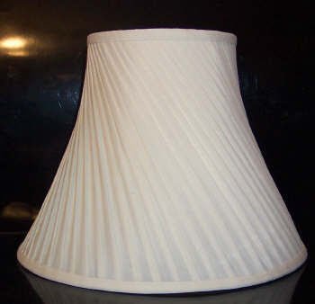 20368 Cream Bell Swirl Silk Table Lamp Shade - Adrianas Specialty Lamp Shades